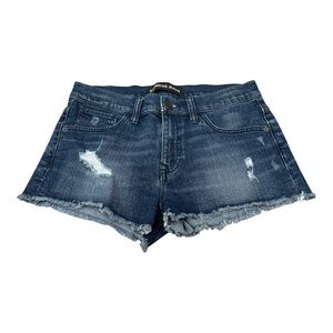 Express Size 4 Dark Blue Denim Shorts